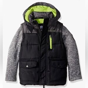 Weatherproof Boys' Outerwear Jacket grey black green